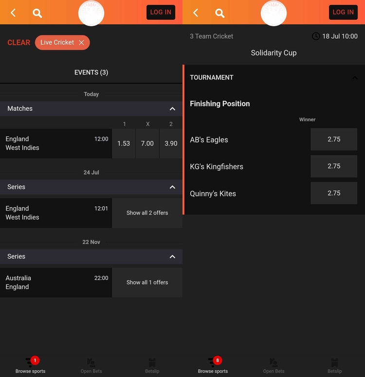 leovegas betting app for cricket
