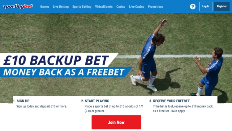 Sportingbet screenshot
