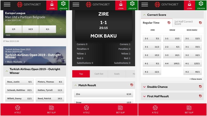 GentingBet app screenshot