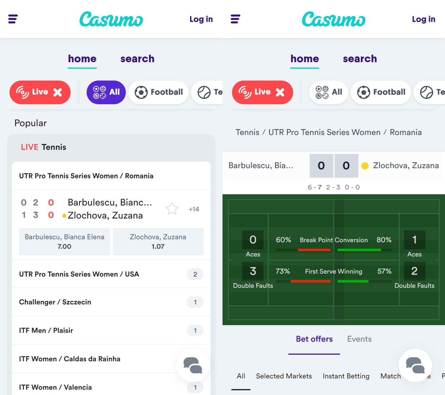 Casumo app screenshot